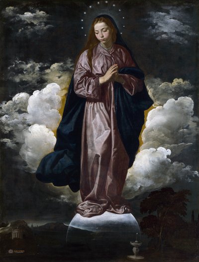 De onbevlekte ontvangenis, c.1618 door Diego Velázquez